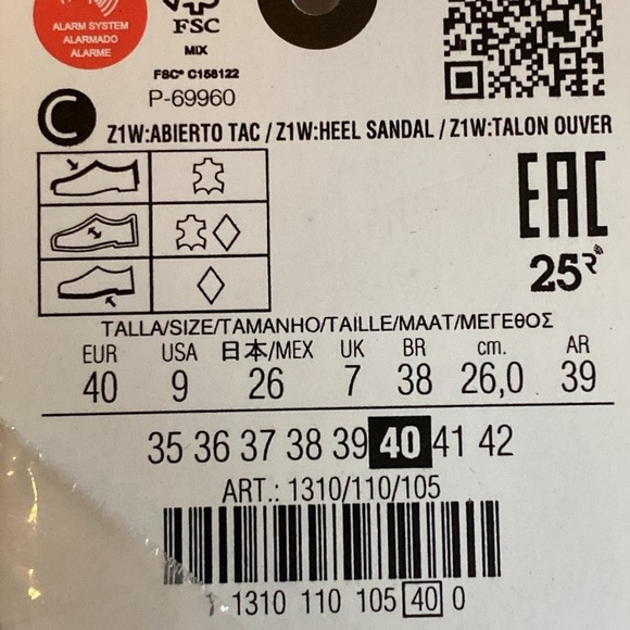 NWT. Zara Brown Leather Block Heel Mules. Size 6. - Picture 9 of 10